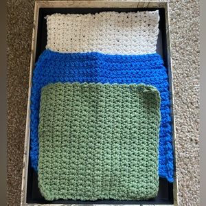 Handmade Crocheted Cotton Washcloths